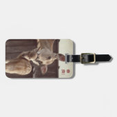 Nara, Japan - Sika Deer - Mother & Fawn Bagagelabel (Voorkant horizontaal)