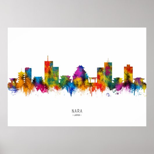 Nara Japan Skyline Poster (Voorkant)