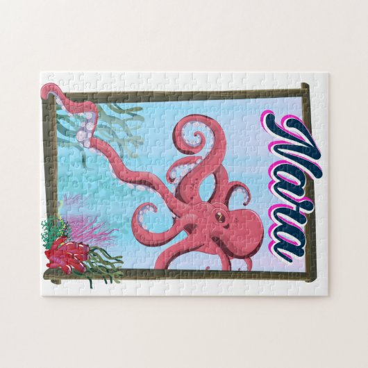 Nara Japan Squid reisposter Legpuzzel (Horizontaal)