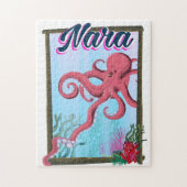 Nara Japan Squid reisposter Legpuzzel (Verticaal)