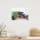 Nara Japan Todai-ji tempelreisdruk Poster (Keuken)