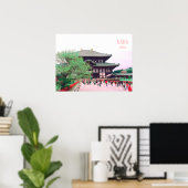 Nara Japan Todai-ji tempelreisdruk Poster (Thuiskantoor)