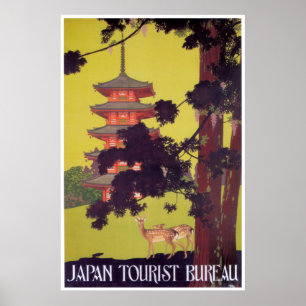 NARA JAPAN TOURISM  c. 1920 Poster