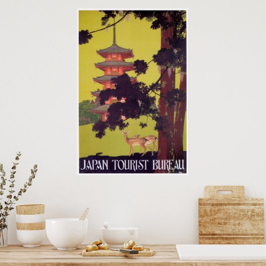 NARA JAPAN TOURISM  c. 1920 Poster (Keuken)