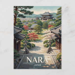 Nara Japan Vermilion Reis Briefkaart