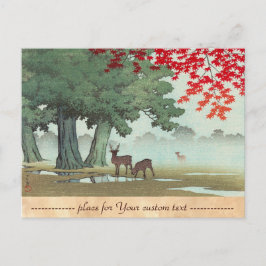 Nara Park Hasui Kawase shin hanga Briefkaart