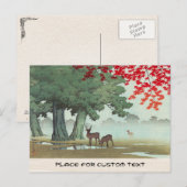 Nara Park Hasui Kawase shin hanga Briefkaart (Voorkant / Achterkant)