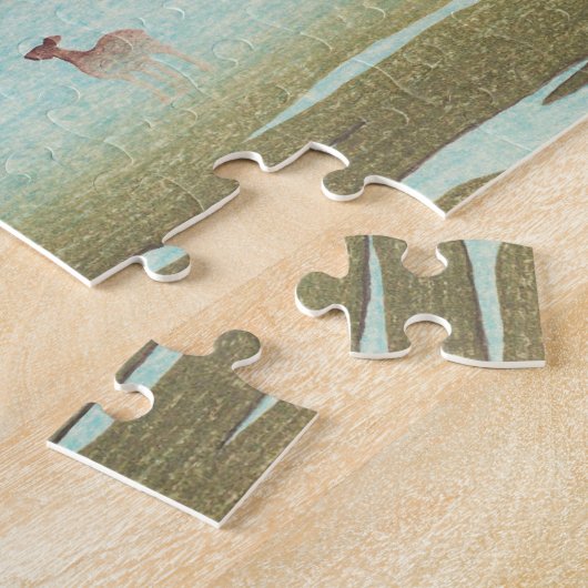 Nara Park Hasui Kawase shin hanga Legpuzzel (Zijkant)