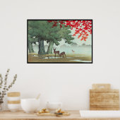 Nara Park Hasui Kawase shin hanga Poster (Keuken)