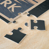 Nara Park Japan Deer Illustration Travel Art Retro Legpuzzel (Zijkant)