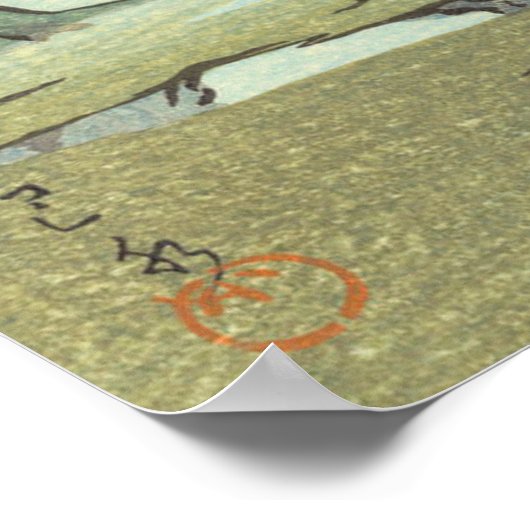 Nara Park Kawase Hasui 1953 Japanse kunst Poster (Hoek)