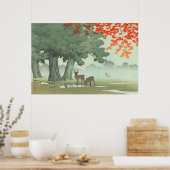 Nara Park Kawase Hasui 1953 Japanse kunst Poster (Keuken)