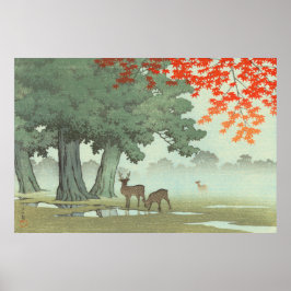 Nara Park Kawase Hasui 1953 Japanse kunst Poster