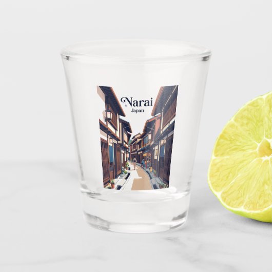 Narai-juku steeg Japan Shot Glas (Voorkant)