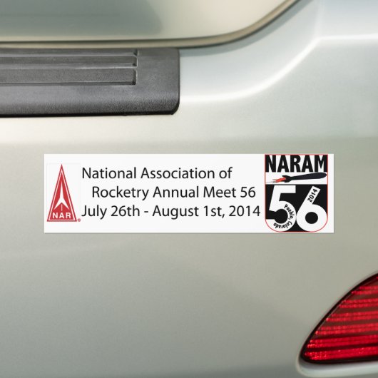 NARAM56-Bumpersticker Bumpersticker (Op auto)
