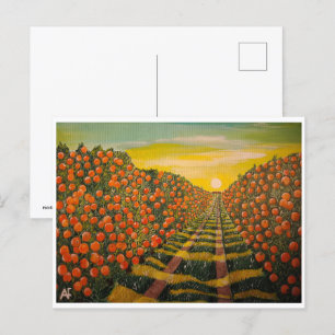 Naranjas de Valencia Schilderij van Alfred Fox Briefkaart