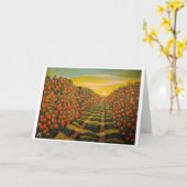 Naranjas de Valencia Schilderij van Alfred Fox Kaart (Gele Bloem)