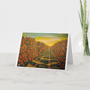 Naranjas de Valencia Schilderij van Alfred Fox Kaart
