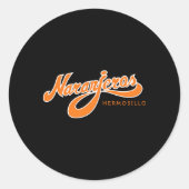Naranjeros De Hermosillo Ronde Sticker (Voorkant)