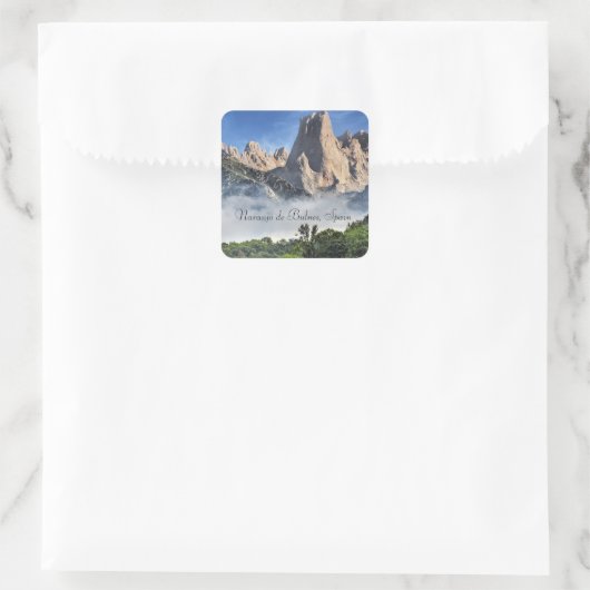 Naranjo de Bulnes, Limestone Park, Spanje Vierkante Sticker (Tas)