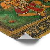 Narasimha doodt Hiranyakashipu op zijn lab Poster (Hoek)