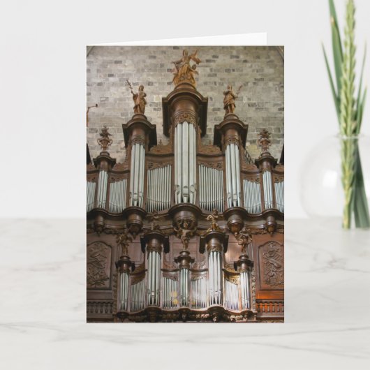 Narbonne Cathedral orgel Kaart (Voorkant)