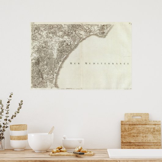 Narbonne Poster (Keuken)