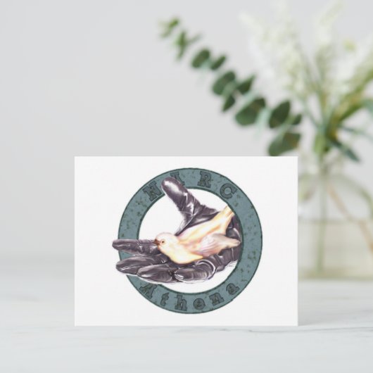 NARC-Athena unit badge briefkaart (Staand voorkant)