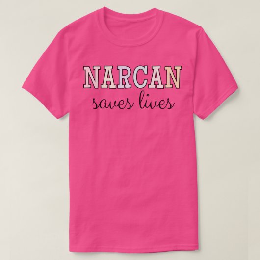Narcan redt levens Harm Reduction Overdosis TShirt (Design voorkant)