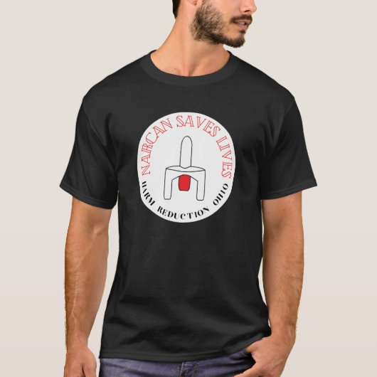 Narcan redt levens - witte achtergrond t-shirt (Voorkant)