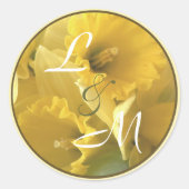 narcis aankondiging envelop zegel (Voorkant)