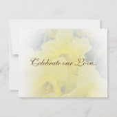 Narcis antwoordkaarten RSVP kaartje (Achterkant)