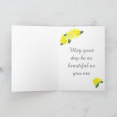 Narcis Aquarel Kaart (Binnen)