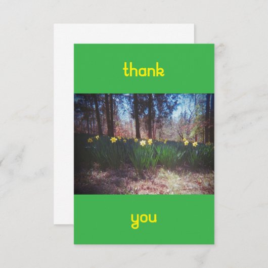  narcis bedankkaart (Voorkant / Achterkant)