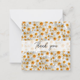  narcis Bedankt Notitiekaartje