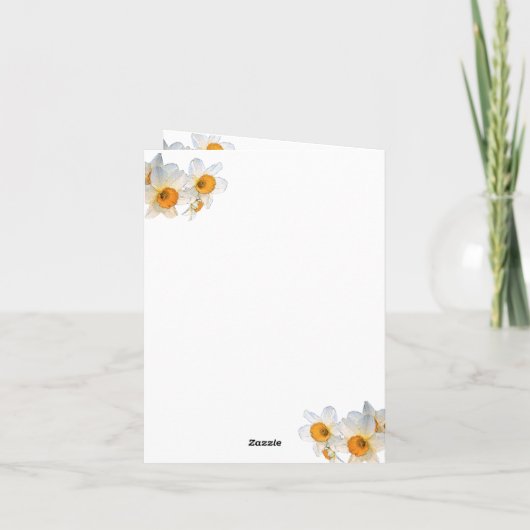  narcis Bedankt Notitiekaartje (Achterkant)