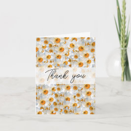  narcis Bedankt Notitiekaartje