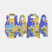 Narcis Bloem Schildering bloemige Verjaardagstaart Bedankdoosjes (Uitgevouwen)