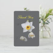 Narcis Bloemen Bedankkaart (Staand voorkant)