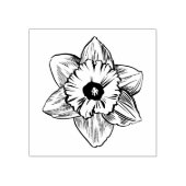 Narcis Bloesem Lente Bloem Rubberstempel (Afrduk)