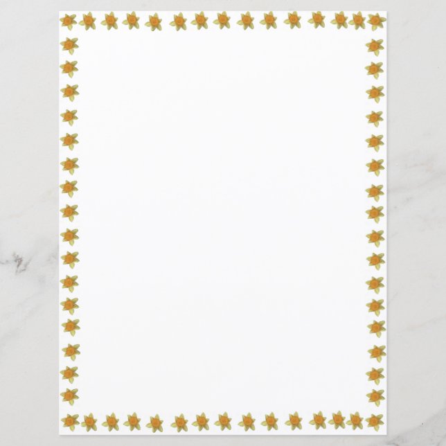 Narcis Border Letterhead (Voorkant)