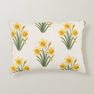 Narcis botanisch, maart geboortebloem accent kussen