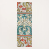 Narcis chintz art nouveau bloem behang yogamat (Achterkant)