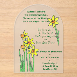 Narcis Droom Trouw Uitnodiging