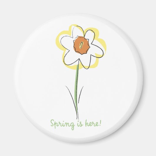 Narcis - Enkel Magneet (Voorkant)