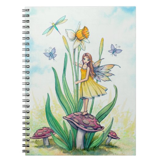 Narcis Fee Fantasie Kunst Notitieboek (Voorkant)