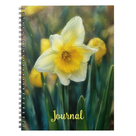 Narcis Gele Bloem Persoonlijk Dagboek Notitieboek (Voorkant)