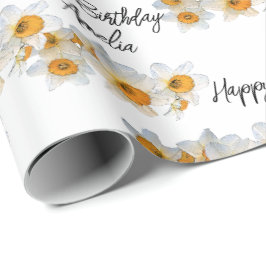 narcis gepersonaliseerd cadeaupapier