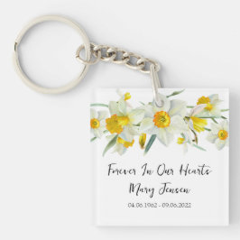Narcis Herdenkings Funeral Foto Sleutelhanger