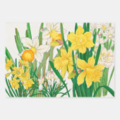 Narcis Houtsnede Schilderij Inpakpapier Vel (Voorkant 2)